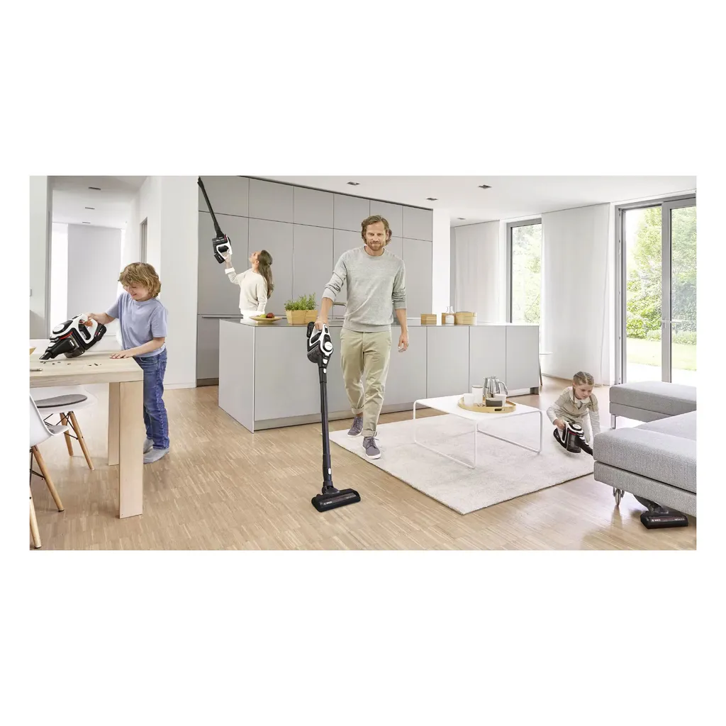 BOSCH BSS825MULT Akku Staubsauger (Unlimited 8 Gen2, kabellos, beutellos, mit Stiel, 18 V, Düsenbeleuchtung, Schnelladen) – Bild 7