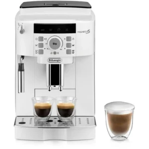 Espressomaschine mit integriertem Mahlwerk – DELONGHI – Magnifica S ECAM22.110.W – 1,8 l – 250 g – 15 bar – 1450 W – Weiß