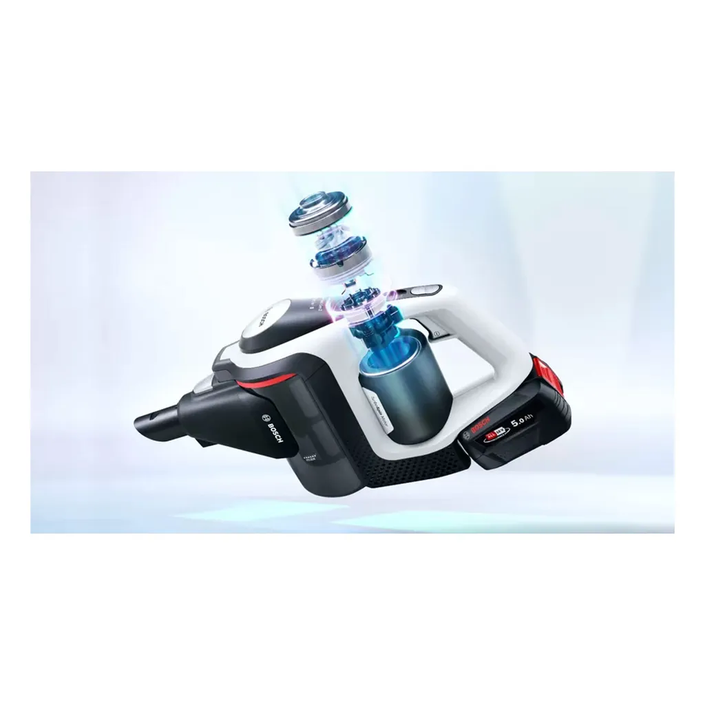 BOSCH BSS825MULT Akku Staubsauger (Unlimited 8 Gen2, kabellos, beutellos, mit Stiel, 18 V, Düsenbeleuchtung, Schnelladen) – Bild 4