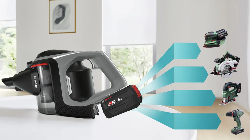 BOSCH BSS825MULT Akku Staubsauger (Unlimited 8 Gen2, kabellos, beutellos, mit Stiel, 18 V, Düsenbeleuchtung, Schnelladen) – Bild 10