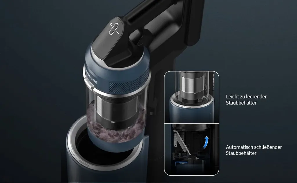 SAMSUNG VS20B95C43W/WD Bespoke Jet Plus CompleteClean Stielsauger mit LED Bürste Akkubetrieb, 580 Watt - Image 6