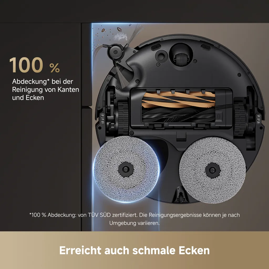 DREAME X50 Master Staubsaugerroboter mit 24,9cm Basisstation,Automatisches Nachfüllen&Entleeren,Nachlaufsystem,AI Hindernisvermeidung,20000Pa, Schwarz – Bild 7