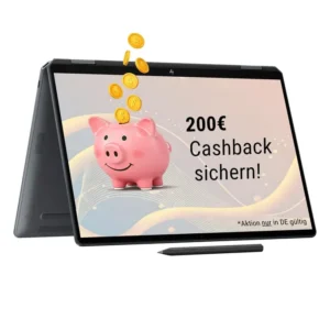 HP OmniBook Ultra Flip 14″ 2,8k OLED Touch Core Ultra 7 258V 32GB/2TB SSD Windows 11 Home – 14-fh0079ng inkl. HDMI Adapter & Pen Copilot+PC