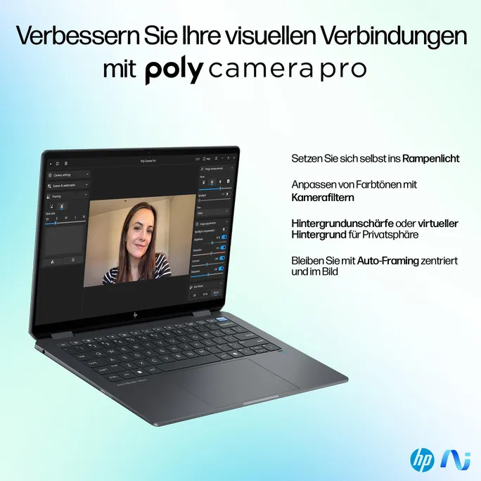 HP OmniBook Ultra Flip 14" 2,8k OLED Touch Core Ultra 7 258V 32GB/2TB SSD Windows 11 Home - 14-fh0079ng inkl. HDMI Adapter & Pen Copilot+PC – Bild 4