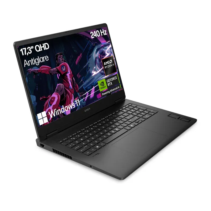 HP OMEN Gaming Laptop 17,3″ QHD IPS Ryzen AI 7 350 32GB/1TB RTX 5070 240Hz Win11 17-db1475ng