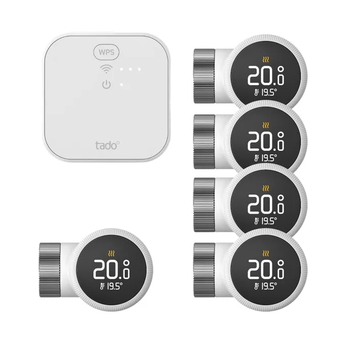 tado° X Starter Set Smarte Heizung • 5x smartes Heizkörper-Thermostat