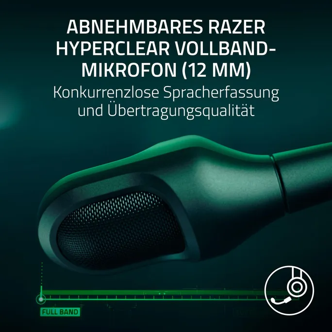 RAZER Blackshark V3 Pro Schwarz Wireless ANC Esport Headset | PC-Series, Hybrid ANC, 2.4Ghz, Bluetooth, USB-C, 3.5 mm Klinke – Bild 4