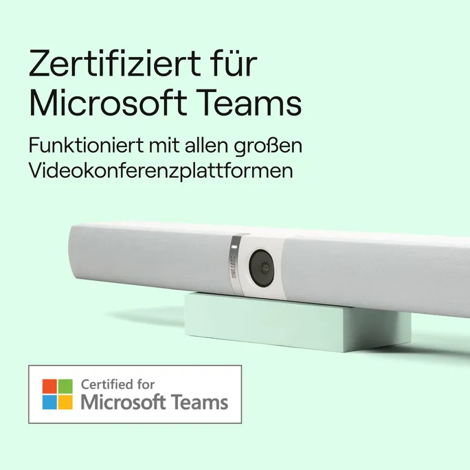OWL LABS Owl Bar - 4K Videokonferenzbar mit Sprach-Fokus, Microsoft Teams zertifiziert - Image 2