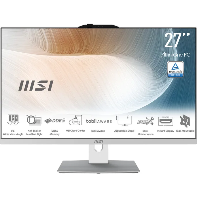 MSI Modern AM272P 1M-1289DE AiO 27" FHD Core 7 150U 16GB/512TB SSD Win11 - Image 2