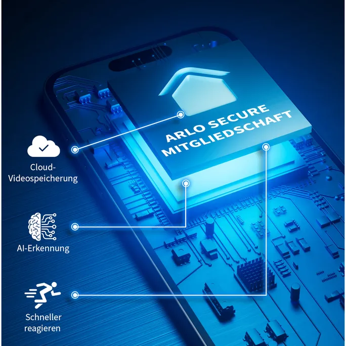 Arlo Essential 2 2K Outdoor Kamera-Set mit Solarpanel - 3er Set weiß – Image 4