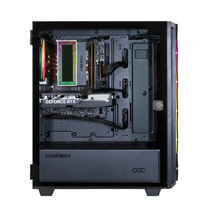 Hyrican GAMEMAX MegaDeal Diamond BK SET2695 7795 Ryzen 5 5500 16GB 1TB SSD RTX 5050 + MSI PRO MP2412 Monitor 60cm (24") - Image 3