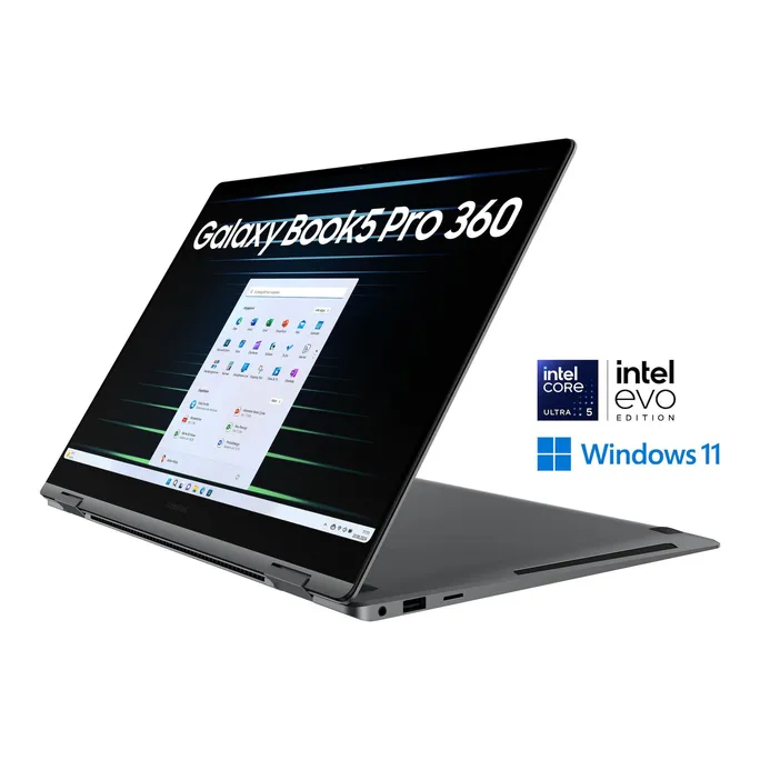 SAMSUNG Galaxy Book5 Pro 360 16″ AMOLED Ultra 5 226V 16/512GB SSD Win11 Copilot+PC