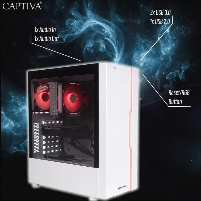 Captiva PC Advanced Gaming R93-314 Ryzen 5 7500F 16GB/1TB SSD RTX 5060 Win11 – Image 5