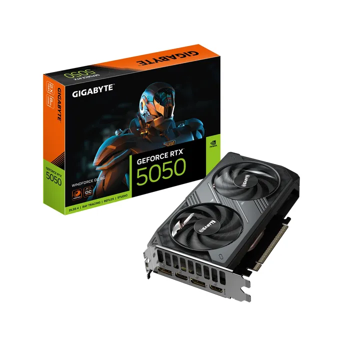 GIGABYTE GeForce RTX 5050 WINDFORCE OC 8GD Grafikkarte, HDMI/DP