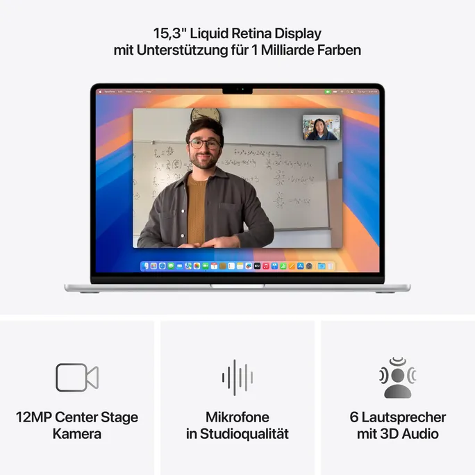 Apple MacBook Air 15,3" 2025 M4/16/512GB SSD 10C GPU Silber Eng Int BTO – Image 5